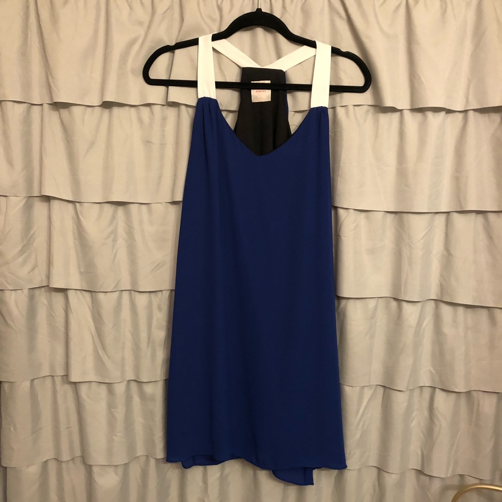 Royal Blue Dress. Perfect for game day!